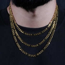 Lux Gold Figaro Chain (5mm)