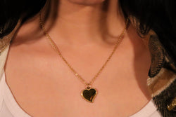 Golden Heart Pendant w/ Chain